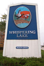 Whispering Lake Sign 2004
